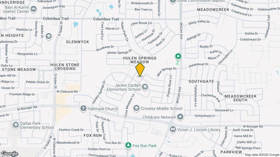 8424 Cove Meadow Ln Map and Location Details