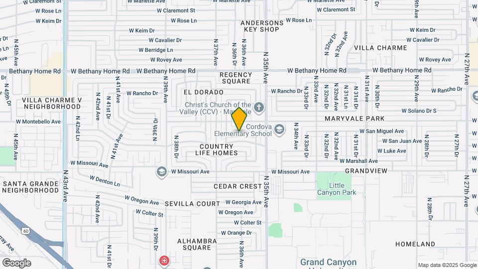 3605 W San Miguel Ave Map and Location Details