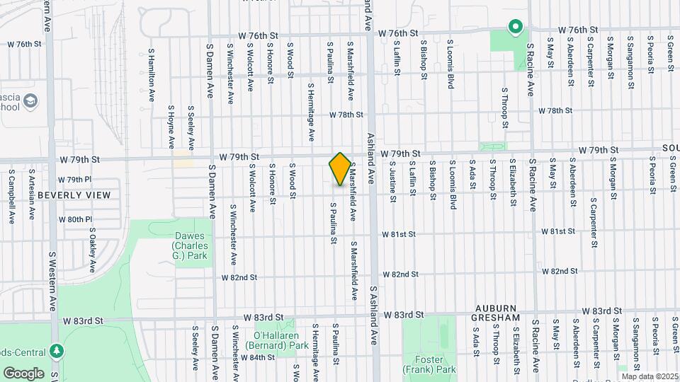 7955-7959 S Paulina St Mapa y Detalles de la Ubicación