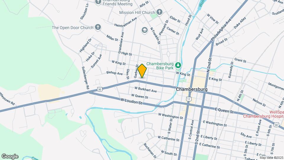 321 Lincoln Way W, Unit 1st Floor Map and Location Details
