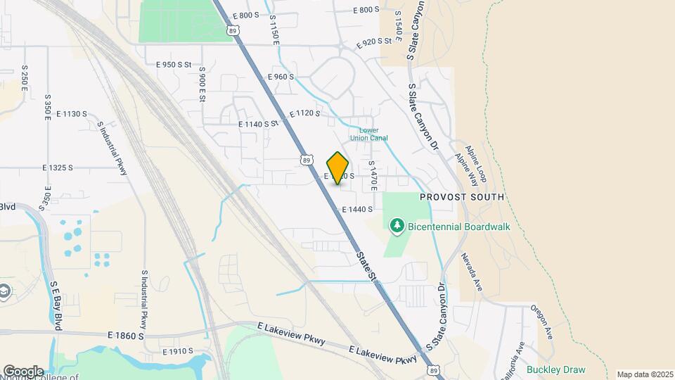 1366 S 1370 E Map and Location Details