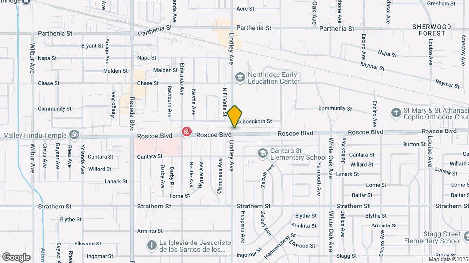 8306 Lindley Ave Map and Location Details