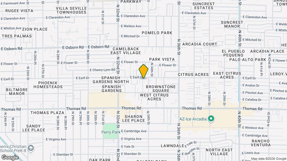 3059 N 33rd Pl Map and Location Details