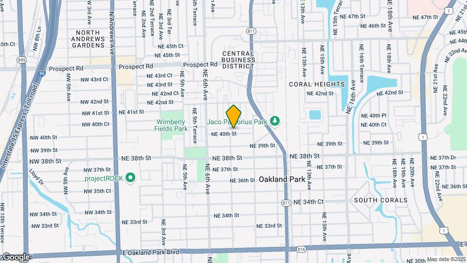 831 NE 40th St, Unit 3 Map and Location Details