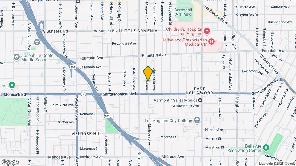 1142-1144 Mariposa Ave Map and Location Details