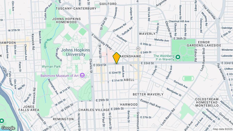 301 E 33rd St Map and Location Details