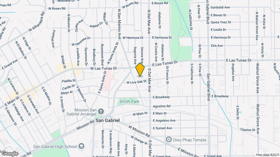 127 W Live Oak Mapa y Detalles de la Ubicación