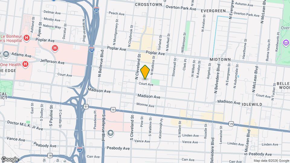 1386 Court Ave, Unit 212 Map and Location Details