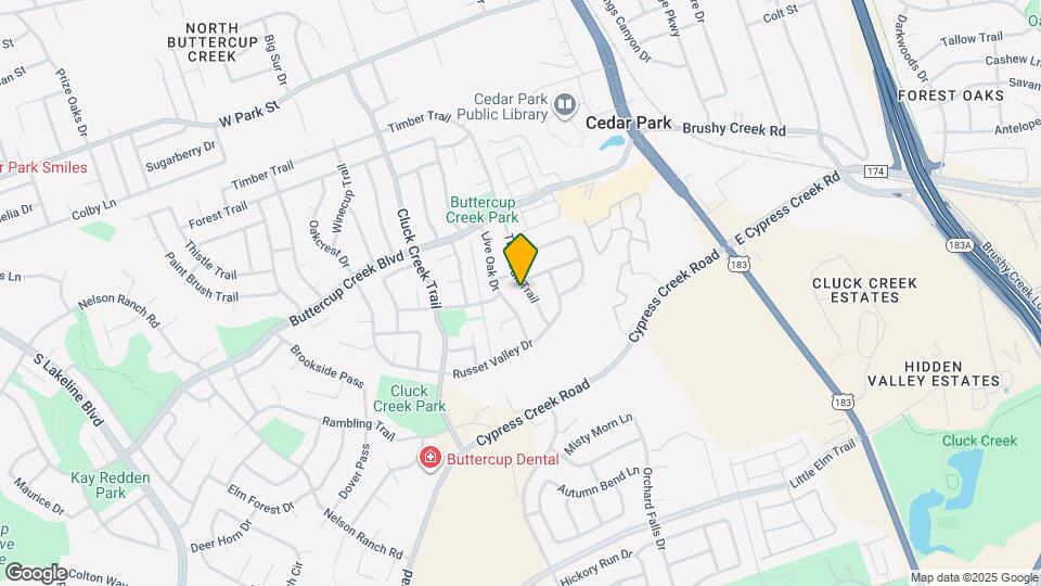 703 Twin Oak Trail Map and Location Details