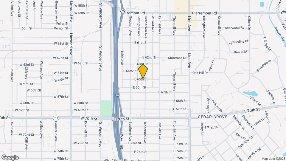 6500 Henderson Ave Map and Location Details