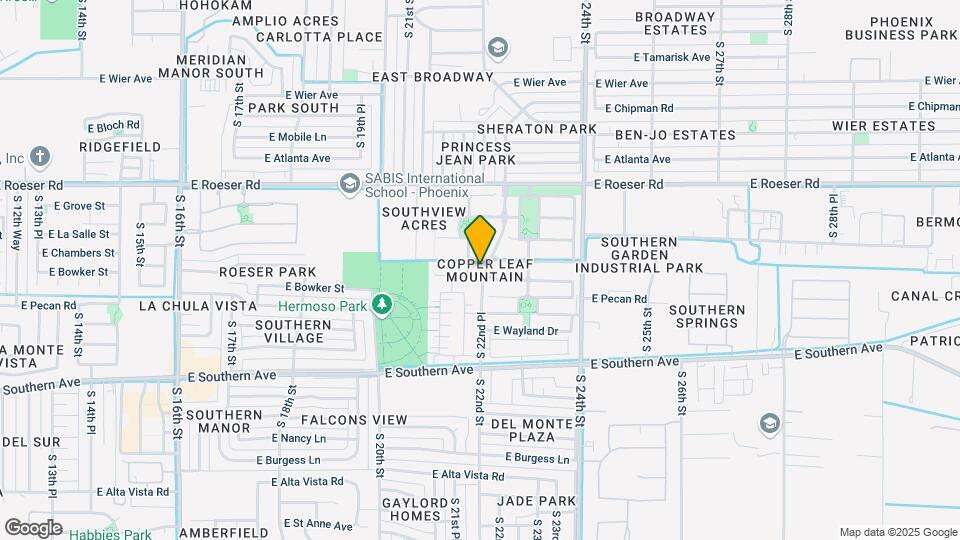 2150 E Sunland Ave Map and Location Details