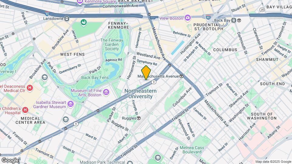 331 Huntington Ave Map and Location Details