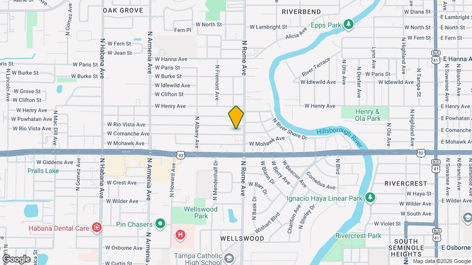 1707 W Comanche Ave Map and Location Details