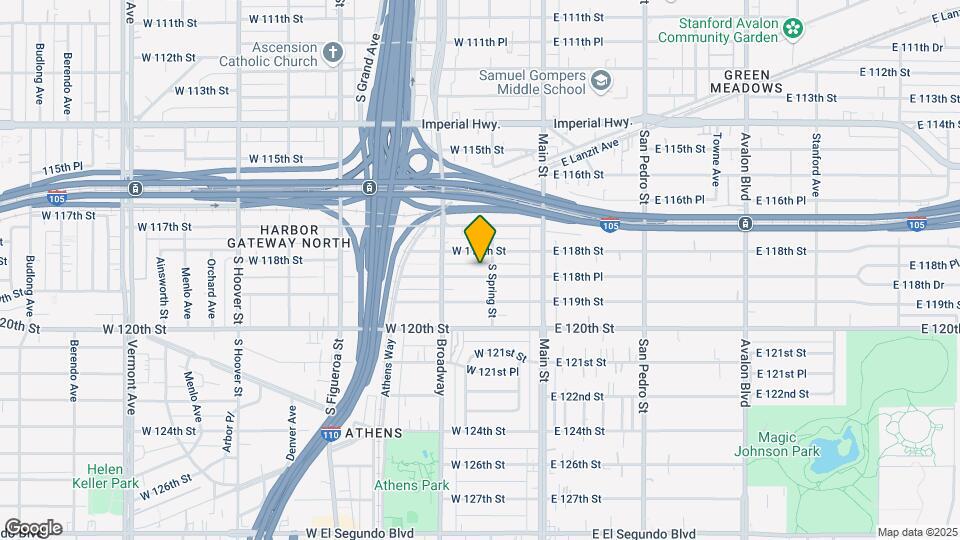 213 W 118th Pl Map and Location Details