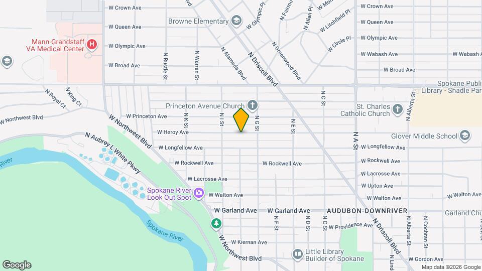 3533 W Heroy Ave Map and Location Details