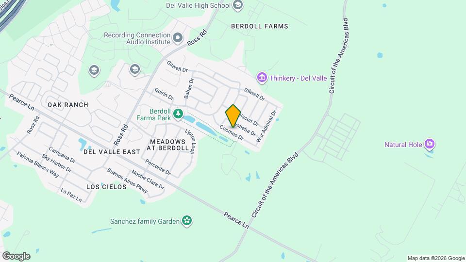 13404 Coomes Dr Map and Location Details