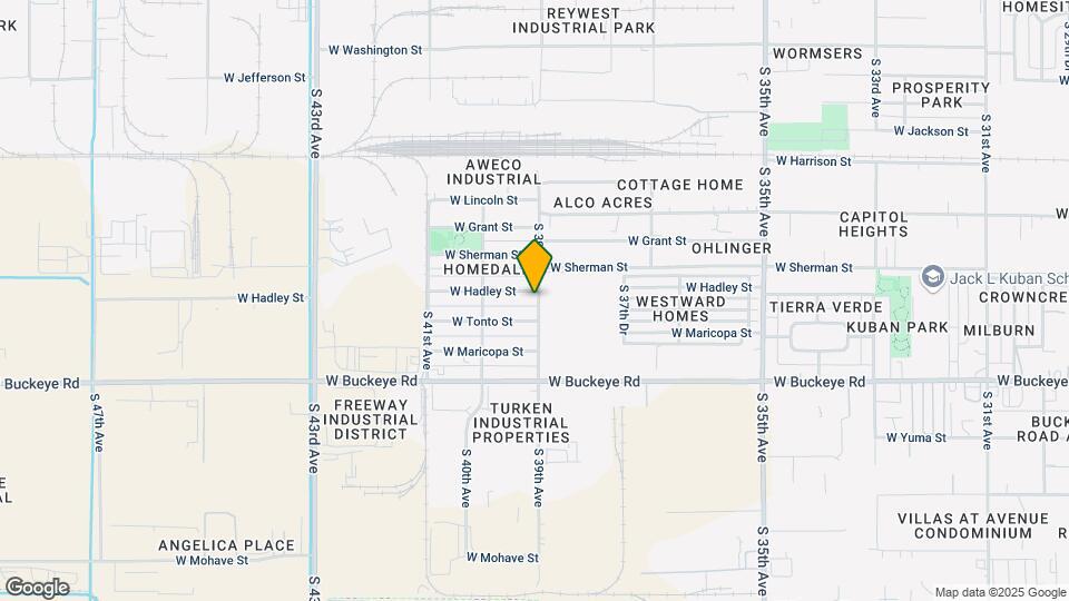 3901 W Hadley St Map and Location Details