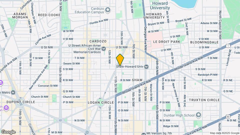 1005 S St NW Map and Location Details