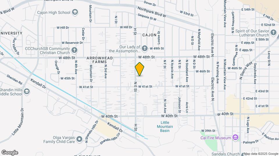 4129 H St Mapa y Detalles de la Ubicación