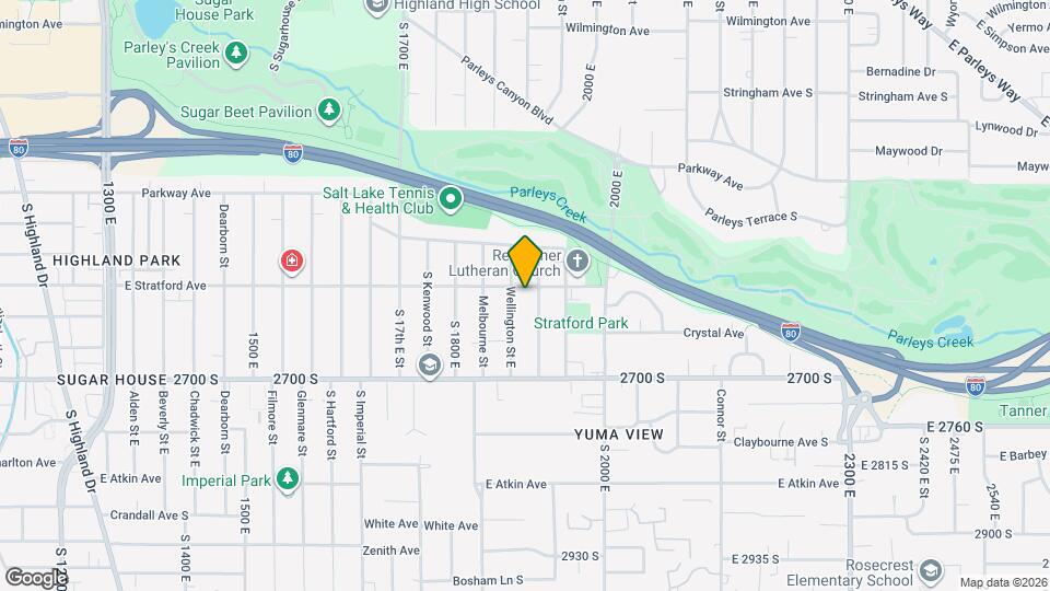 1878 E Stratford Ave Map and Location Details