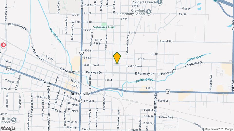 507-507 East E Street Map and Location Details