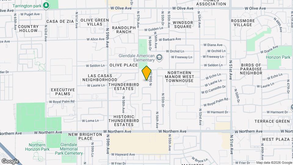 5665 W Laurie Ln Map and Location Details