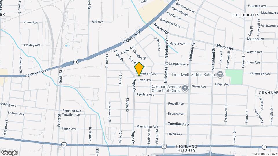 3170 Given Ave Map and Location Details