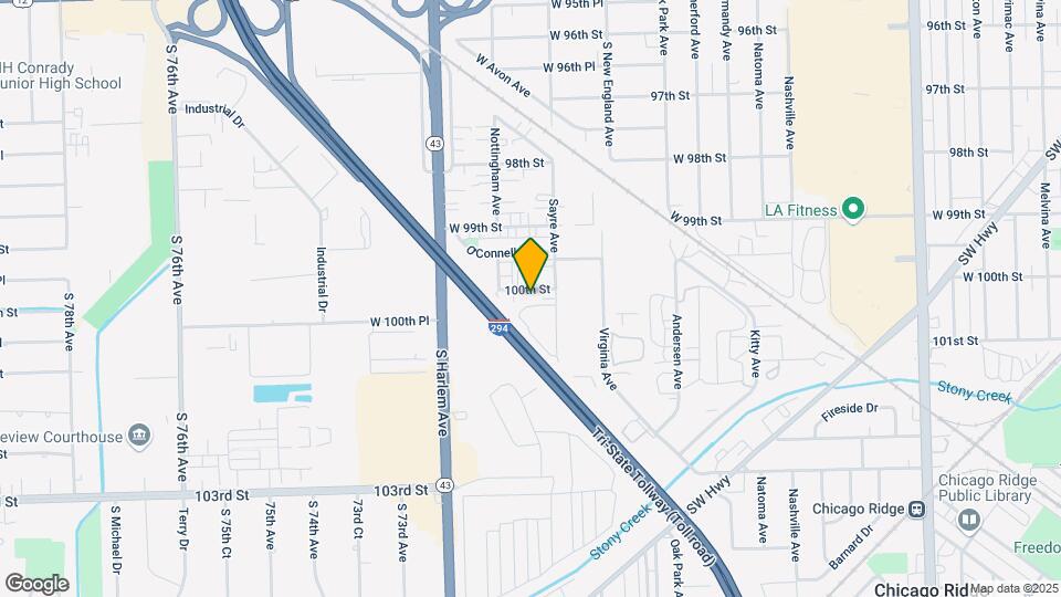 7021 100th St, Unit APT 3S Map and Location Details