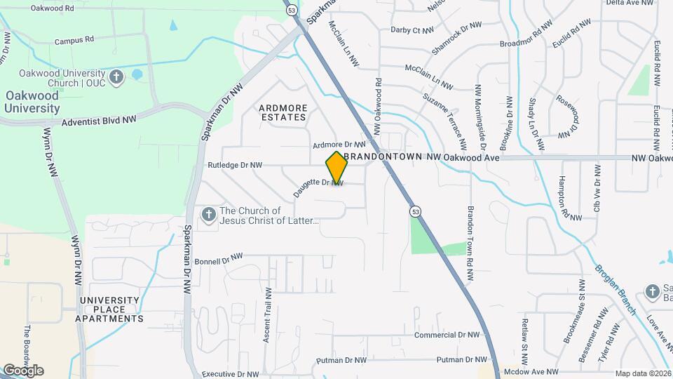 4611 Daugette Dr NW Map and Location Details