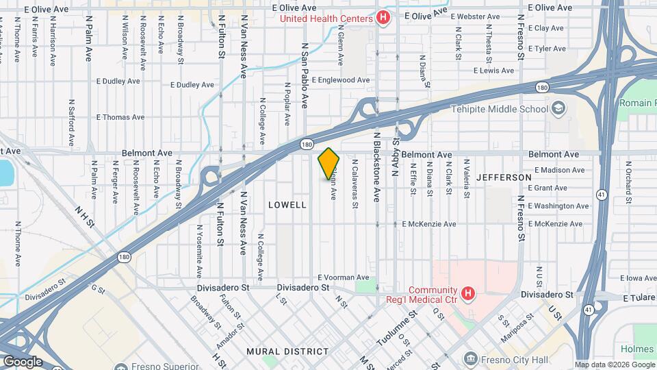 382 N Glenn Ave Map and Location Details