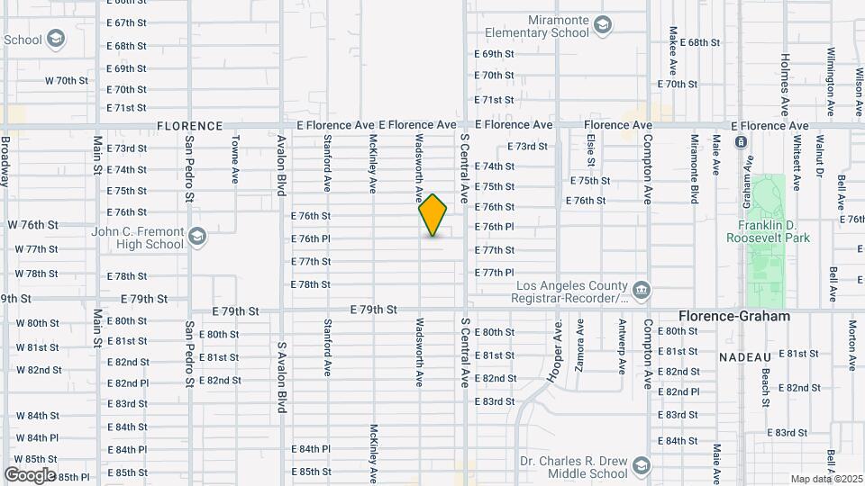 914 E 76th Pl Map and Location Details