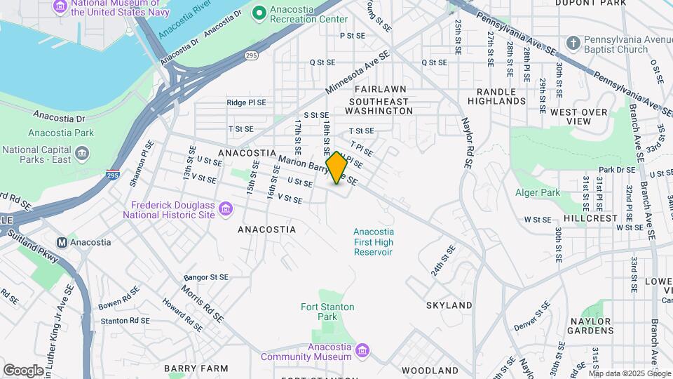 1850 U St SE Mapa y Detalles de la Ubicación