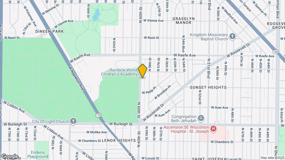 3322 N 60th St Map and Location Details