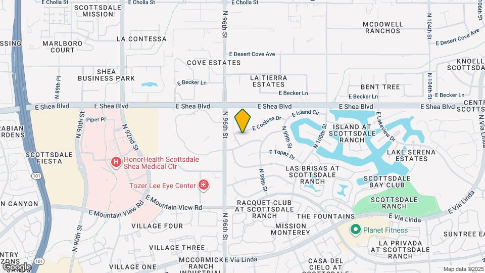 9665 E Cochise Dr Map and Location Details