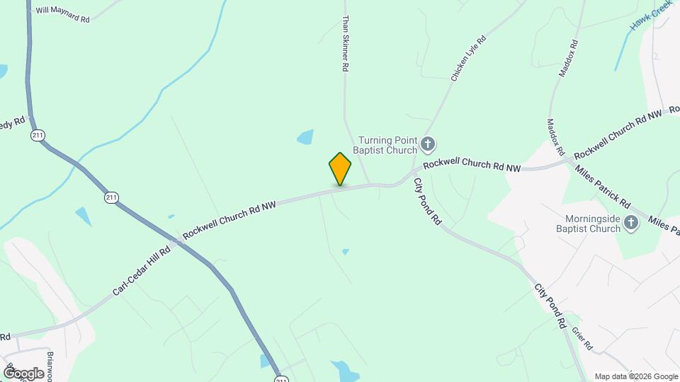 546 Rockwell Church Rd NW Mapa y Detalles de la Ubicación