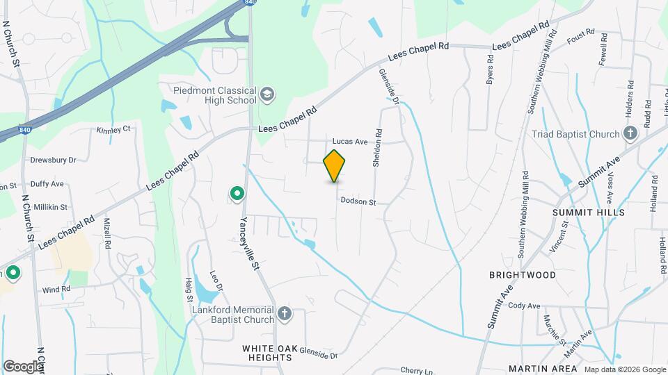 1618 Dodson St Map and Location Details