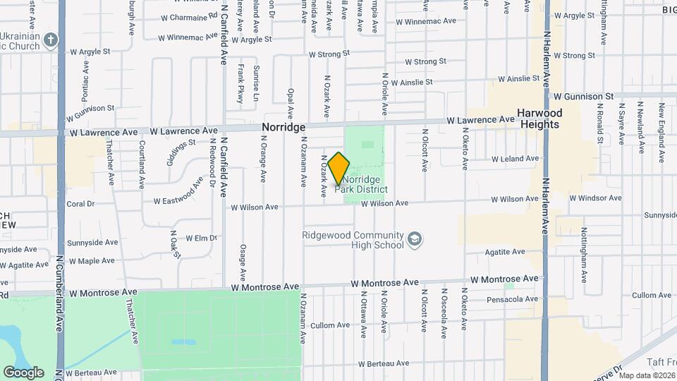 4620 N Overhill Ave Map and Location Details