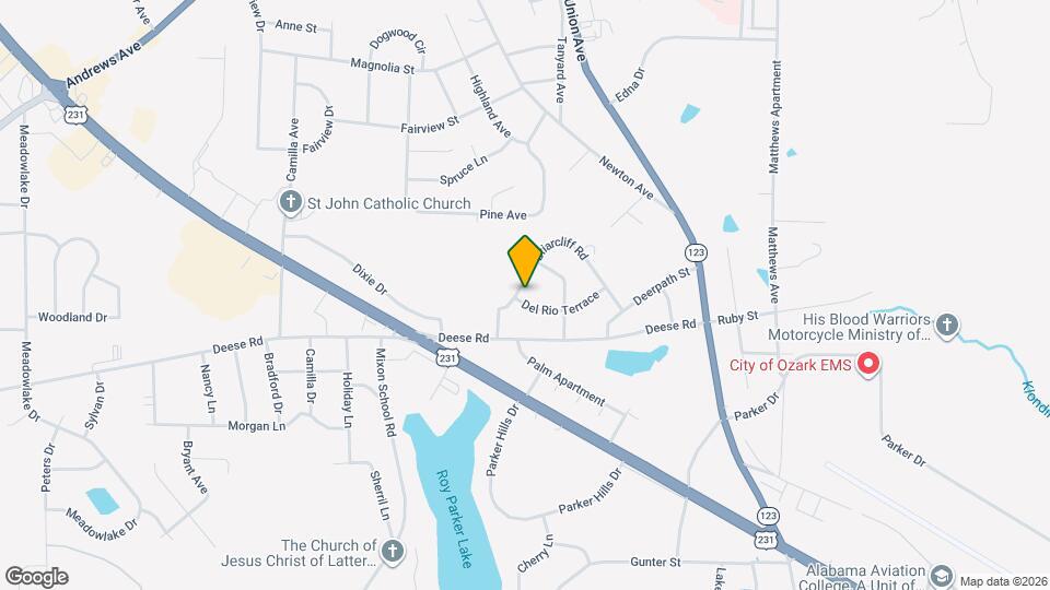 318 Del Rio Terrace Map and Location Details