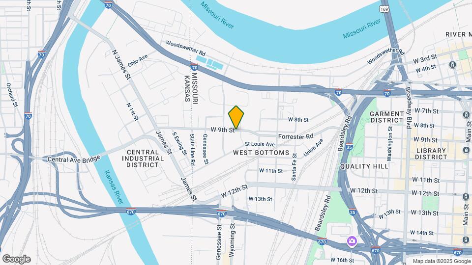 West Bottoms Flats Mapa y Detalles de la Ubicación