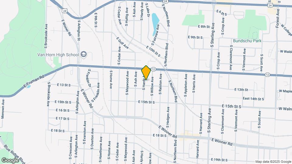 1231 S Hardy Ave Map and Location Details