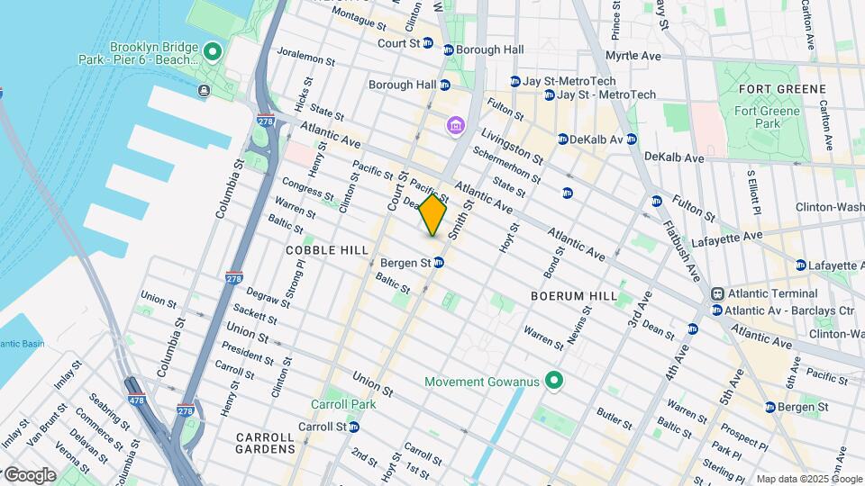 62 Bergen St Map and Location Details
