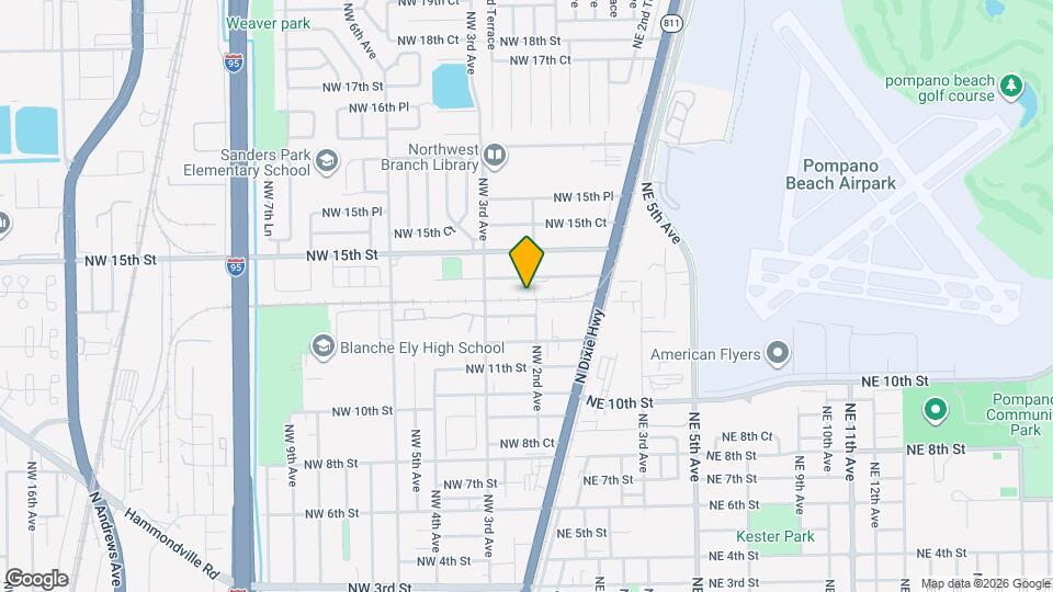 1305 NW 2nd Ave Map and Location Details