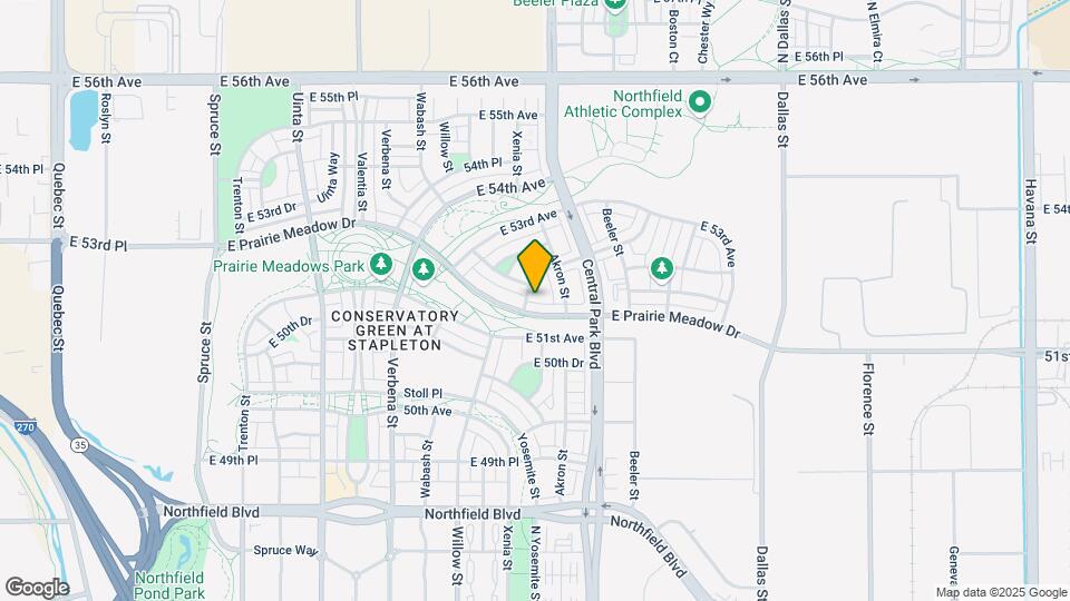 5160 Yosemite Way Map and Location Details