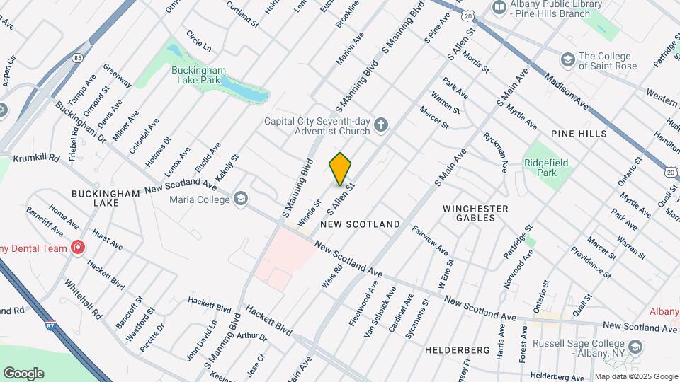 258 S Allen St, Unit 258 S.Allen 2nd fl Map and Location Details