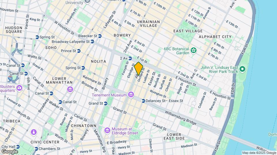 170 Allen St Mapa y Detalles de la Ubicación