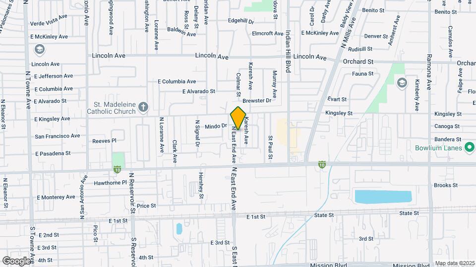 700 N East End Ave Map and Location Details
