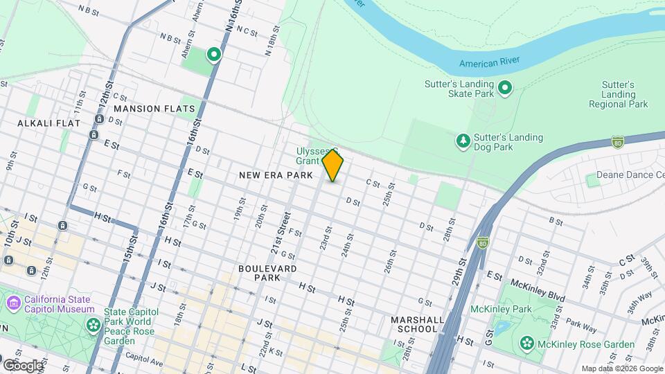 2219 1/2 D St Map and Location Details