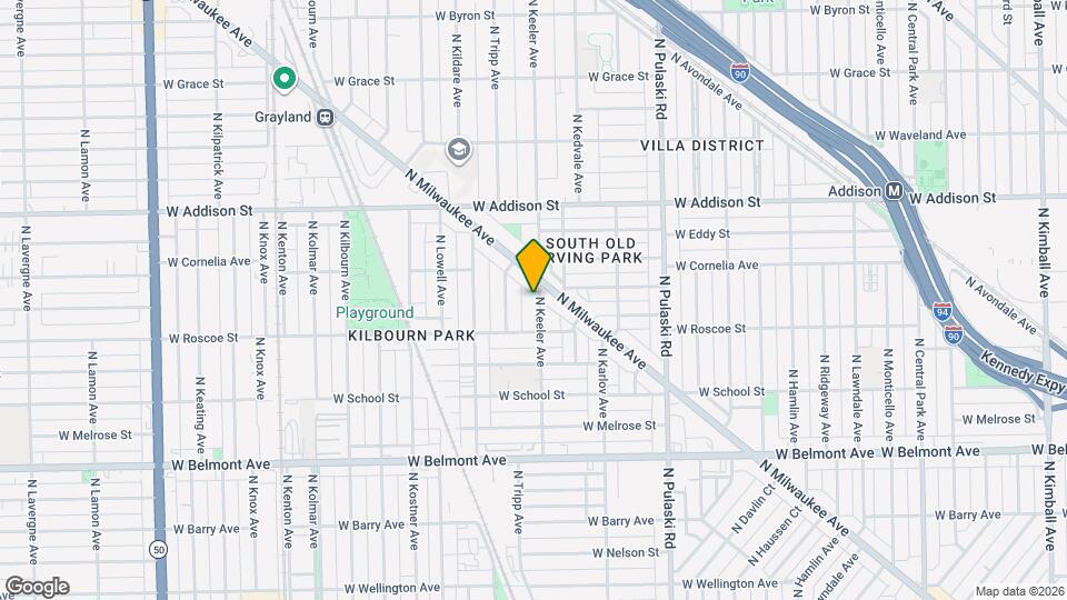 3430 N Keeler Ave, Unit Unit 2 Map and Location Details