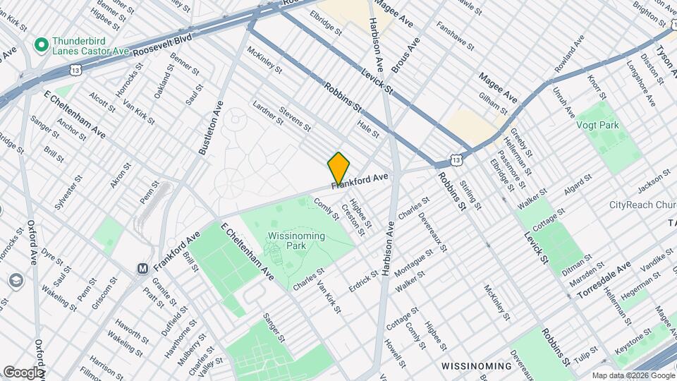 6055 Frankford Ave, Unit B Map and Location Details