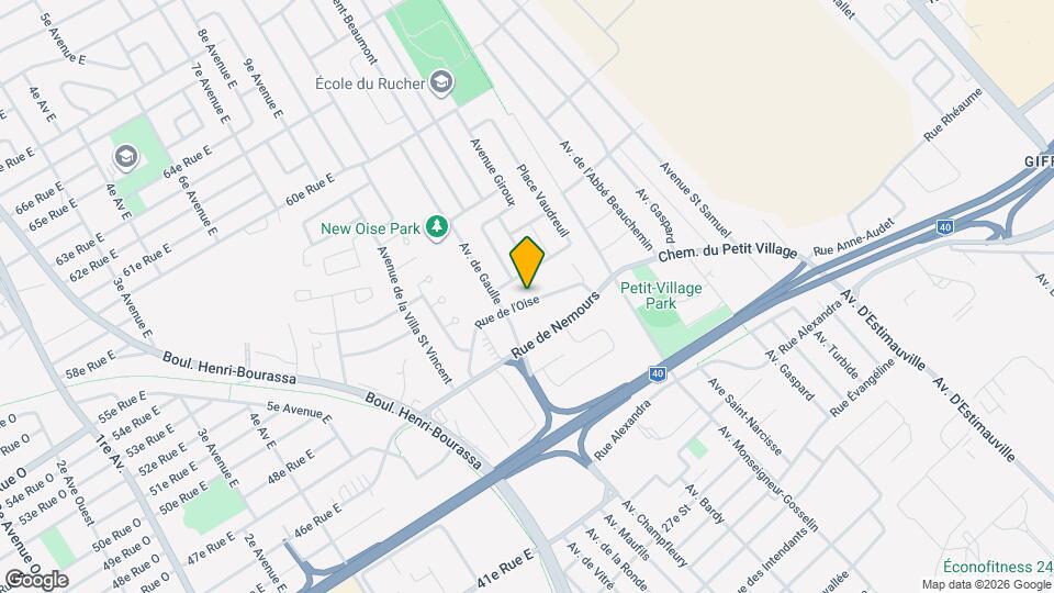 1025 De L'oise Rue Map and Location Details